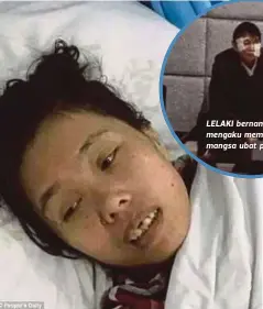  ??  ?? ZHAO kini dirawat di hospital. - DM LELAKI bernama Li mengaku memberi mangsa ubat pelali. - DM