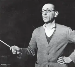  ??  ?? Russian composer Igor Stravinsky