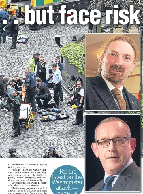  ??  ?? Top: Chris Law, MP for Dundee West. Above: Stewart Hosie, MP for Dundee East.