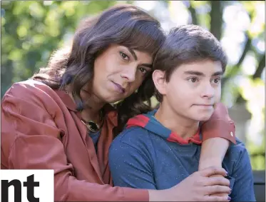  ?? Venus. ?? Debargo Sanyal (left) is the transition­ing Sid, and Jamie Mayers is Ralph, the son she didn’t know she had, in Quebec filmmaker Eisha Marjara’s