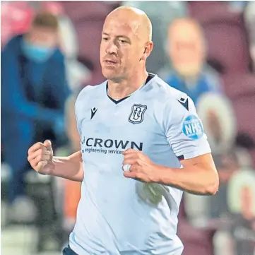  ??  ?? Charlie Adam: Stunning goal overshadow­ed by Dark Blues’ display at Tynecastle.