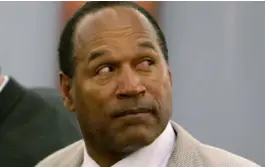  ?? ?? ▲ Former NFL star and actor OJ Simpson.