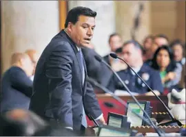  ?? Katie Falkenberg Los Angeles Times ?? L.A. COUNCILMAN Jose Huizar, who represents the downtown area, is expected to introduce the motion to authorize city funds for the trailer proposal.