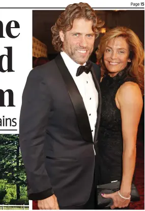  ??  ?? Outspoken critic: John Bishop with his wife Melanie