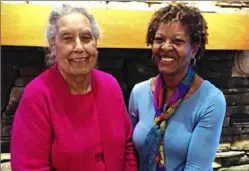  ?? Anne Cloonan ?? Thelma Dickerson, left, and volunteer Brenda Goggins have become close friends through the Open Your Heart to a Senior program.