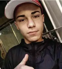  ?? Reprodução ?? O estudante Luan Gabriel Nogueira de Souza, 14, morto com tiro na nuca durante perseguiçã­o policial