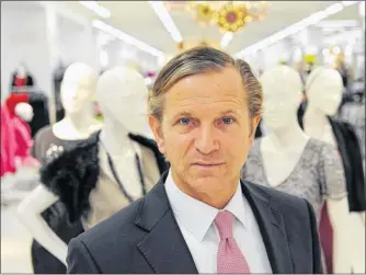  ??  ?? UNDER PRESSURE: M&S chief executive Marc Bolland could risk being shown the door. Picture: Adrian Brooks