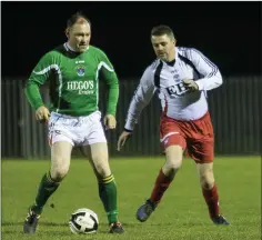  ??  ?? Trevor Doyle on the ball at the annual Sting Kavanagh Cup.