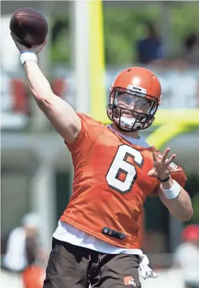  ?? KEN BLAZE/USA TODAY SPORTS ?? Baker Mayfield should see extended playing time in his NFL preseason debut.