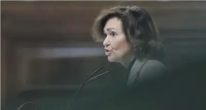  ?? EFE ?? Carmen Calvo, vicepresid­enta del Gobierno.