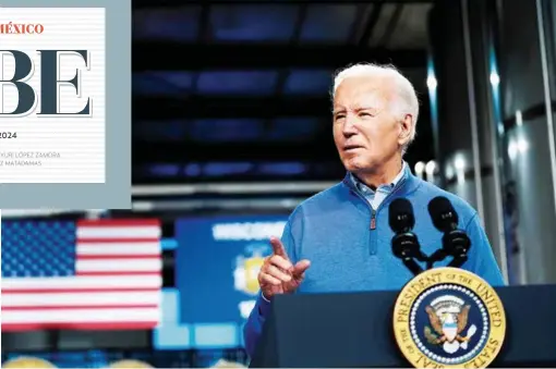  ?? ?? CASTIGO. Joe Biden sancionó a Rusia en medio del segundo aniversari­o de la guerra en Ucrania.