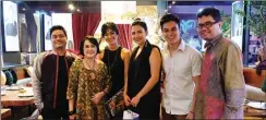  ??  ?? KEREN: Roni Bachroni (kiri) dan Ananda Sukarlan di Negev Gastronomy and Arts, Jakarta Selatan. Mereka menghadiri gala dinner yang diadakan GNOTA.