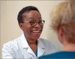  ?? Adventheal­th Gordon ?? Joy Nwadike with a patient.