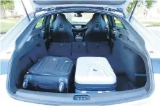  ??  ?? With the rear seats folded down, the Sportback GS has a cavernous cargo capacity rivalling many crossovers.