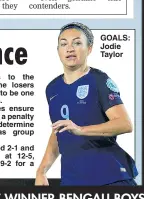  ??  ?? GOALS: Jodie Taylor