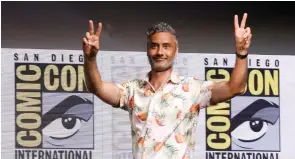  ?? (Mario Anzuoni/Reuters) ?? MOVIE DIRECTOR Taika Waititi at a panel for ‘Thor: Ragnarok’ during the 2017 Comic-Con Internatio­nal Convention in San Diego, last year.