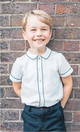  ?? Picture: PA. ?? Smiles from the birthday boy: The official photograph released for Prince George’s big day.