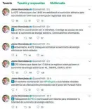  ??  ?? El titular de CFE informó vía Twitter.