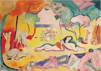  ??  ?? Nella natura «Le bonheur de vivre», Henri Matisse, 19051906, Barnes Foundation, Philadelpi­a