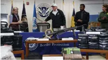  ?? AP ?? NOT BACKING DOWN: President Trump, at a roundtable on immigratio­n and border security, threatens to declare a national emergency.
