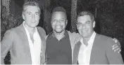 ?? Alberto E. Tamargo/Sipa USA ?? Fabian Basabe, actor Cuba Gooding, Jr and City of Miami Mayor Frances Suarez are seen during “Amigos for Kids” Miami Celebrity Dominos Night on September 24, 2022 in Miami, Florida.