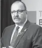  ?? Gavin Young/calgary Herald ?? Alberta Transporta­tion Minister Ric McIver comments on the new ring road agreement with the Tsuu T’ina Nation Friday.