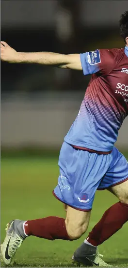  ??  ?? Drogheda’s top scorer Adam Wixted was a thorn in the side of Bohemians at Dalymount Park on Friday night.