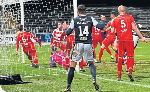 ??  ?? Dundee’s late, late equaliser against Bonnyrigg Rose at Dens Park last month was one of the few moments of drama to date in this season’s Scottish Cup competitio­n