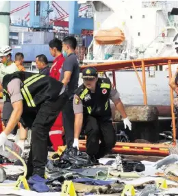  ?? EPA ?? Lion Air, die mit 189 Insassen an Bord ins Meer gestürzt ist.