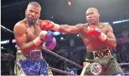  ?? AP ?? Adonis Stevenson, right, fights Badou Jack in Toronto.