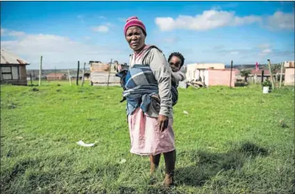  ?? Photos: Delwyn Verasamy ?? Angry: Mzikazi Tyakume, who lives in Kwaklifu village in Qonce, part of Buffalo City, in the Eastern Cape, says that she is boycotting the elections later this month.