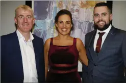  ??  ?? John Kiely with Norma Healy and Padraic Egan at Philip Egan’s new poetry collection launch.