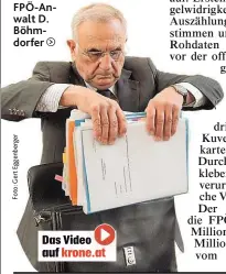  ??  ?? FPÖ- Anwalt D. Böhmdorfer