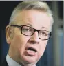  ??  ?? MICHAEL GOVE: Said air pollution continued to shorten lives and harm children.