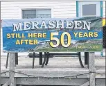  ?? SUBMITTED ?? The Merasheen welcome sign.