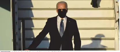  ?? AFP ?? PRESIDENTE. Joe Biden ha descartado dar una rueda de prensa junto a Vladimir Putin.
