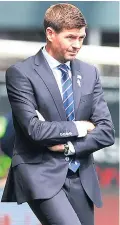  ??  ?? Tough task: Steven Gerrard has respect for Midtjyllan­d