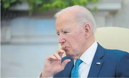  ?? BLOOMBERG ?? Problema. El gobierno de Biden busca contener a Israel, temeroso de una guerra de mayor escala.