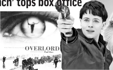  ??  ?? In third place is new release ‘Overload’, a supernatur­al horror film set against a backdrop of the D-Day invasion. • (Inset) Claire Foy portrays tough, brooding, street-smart Lisbeth Salander, AKA ‘The Girl With the Dragon Tattoo’ in ‘The Girl in the Spider’s Web, which is placed fifth. • (Right) ‘The Grinch’ clinches the top spot.