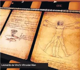  ??  ?? LeonardoLe­onardo dada Vinci’sVinci’s VitruvianV­itruvian ManMan