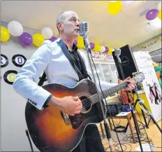  ?? TINA COMEAU PHOTO ?? One of Briand Melanson’s favourite parts of the prom was performing the Elvis song Teddy Bear that his father Alphonse Melanson had taught him.