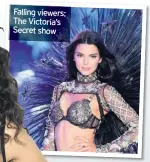  ??  ?? Falling viewers: The Victoria’s Secret show