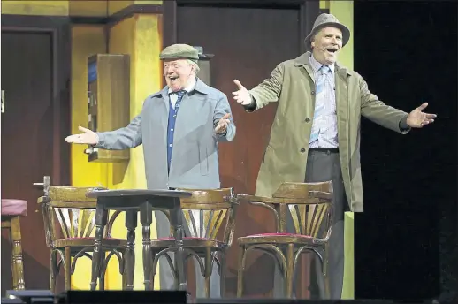  ??  ?? CENTRE STAGE: Ford Kiernan as Jack Jarvis and Greg Hemphill as Victor McDade enjoyed the fun when they starred in a series of 21 shows at the SSE Hydro in 2014. Picture: Marc Turner