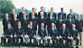  ??  ?? Smart guy: A young Gareth Southgate (circled) beside Alan Smith in their Palace days, and (top) taking part in Commando exercises with England