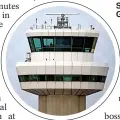  ?? ?? Staff shortages… Gatwick’s tower