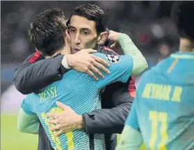  ?? FOTO: M. MONTILLA ?? Di María quiere jugar al lado de Messi Y no solo con la selección argentina