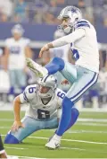 ?? MICHAEL AINSWORTH/ ASSOCIATED PRESS FILE PHOTO ?? Cowboys kicker Dan Bailey, the league’s second-most accurate kicker, was released.