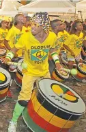  ??  ?? Olodum se apresenta domingo