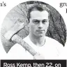  ?? ?? Ross Kemp, then 22, on the set of Emmerdale Farm in November 1986