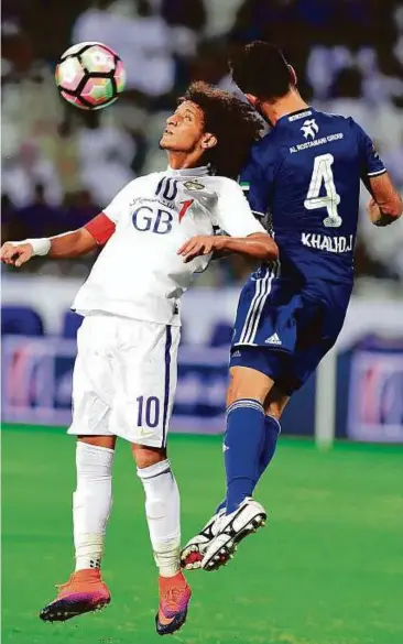  ?? Courtesy: AGL ?? Al Nasr have now lost their last three league matches following Sunday’s 2-1 defeat at home to Al Ain and sit ninth in the table with one win in four.